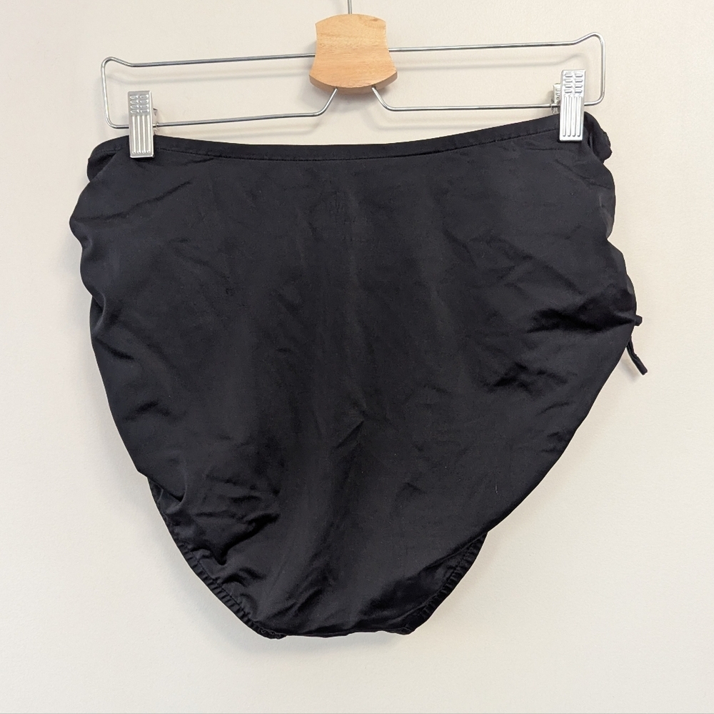 Ruby Ribbon Ruched‎ High Rise Swim Bottom Full Coverage - Picture 6 of 9